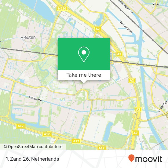 't Zand 26, 3544 NC Utrecht map