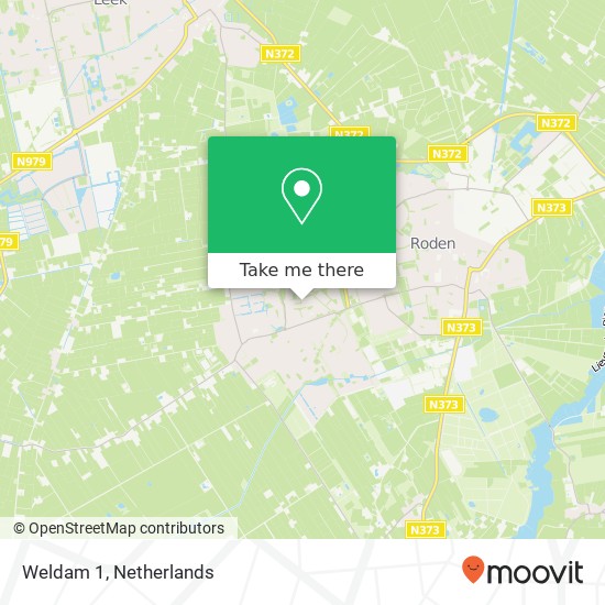 Weldam 1, 9301 VD Roden map