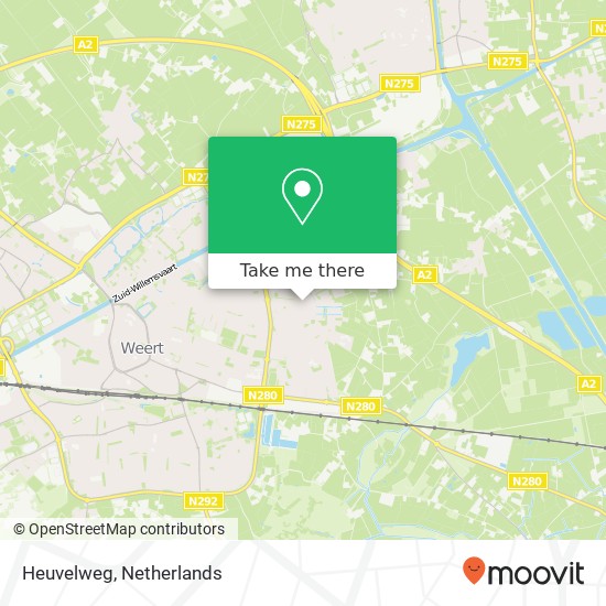 Heuvelweg, 6004 Weert map