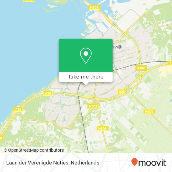 Laan der Verenigde Naties, 3844 AT Harderwijk map