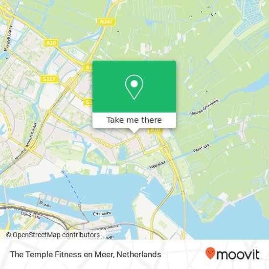 The Temple Fitness en Meer, IJdoornlaan 245 Karte