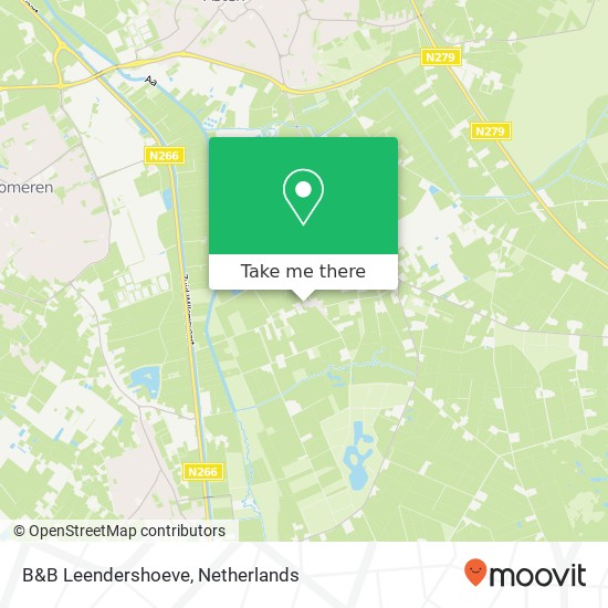 B&B Leendershoeve, Behelp 2A map