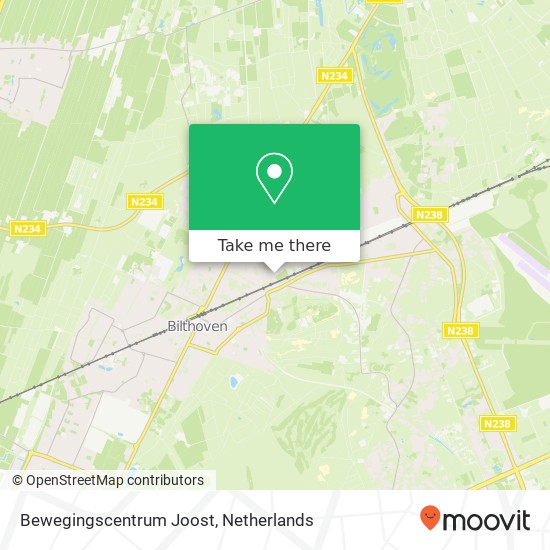 Bewegingscentrum Joost, Bilderdijklaan 118 map