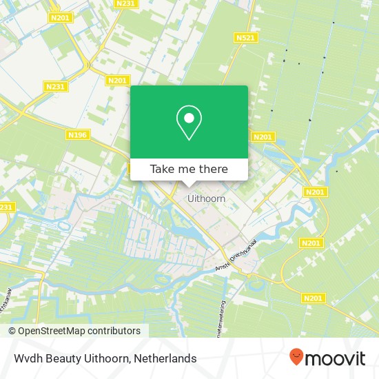 Wvdh Beauty Uithoorn, Marijnenlaan 36 map