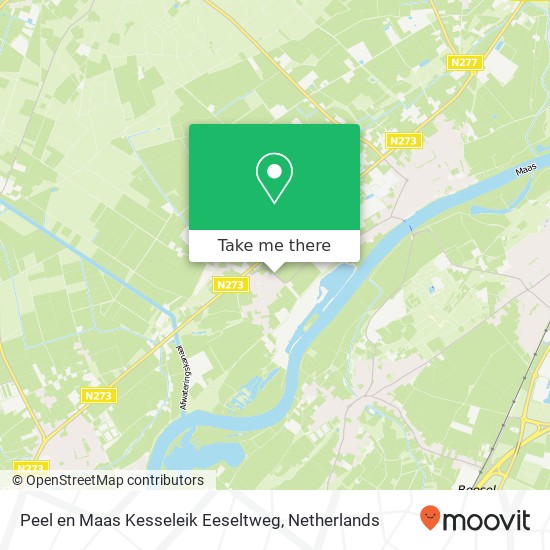 Peel en Maas Kesseleik Eeseltweg map