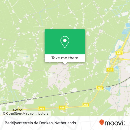 Bedrijventerrein de Donken map