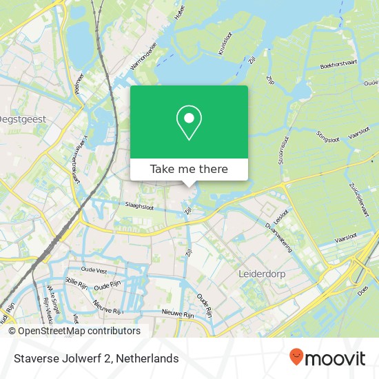 Staverse Jolwerf 2, 2317 DW Leiden map