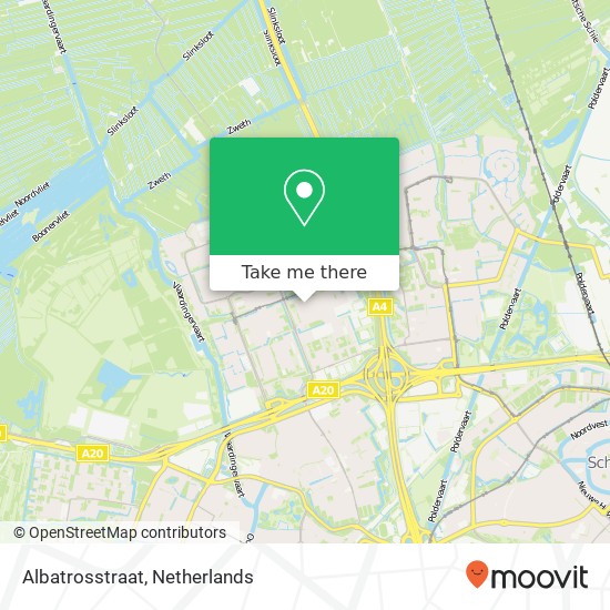 Albatrosstraat, Albatrosstraat, 3136 Vlaardingen, Nederland Karte