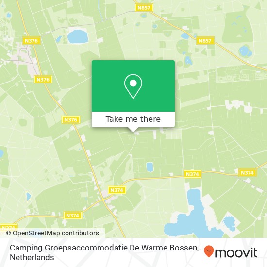 Camping Groepsaccommodatie De Warme Bossen Karte