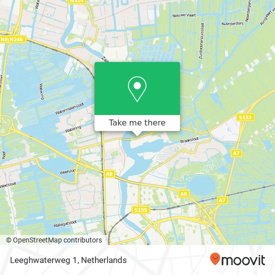 Leeghwaterweg 1, 1509 BS Zaandam Karte