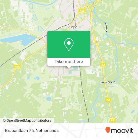 Brabantlaan 75, Brabantlaan 75, 5262 JH Vught, Nederland map