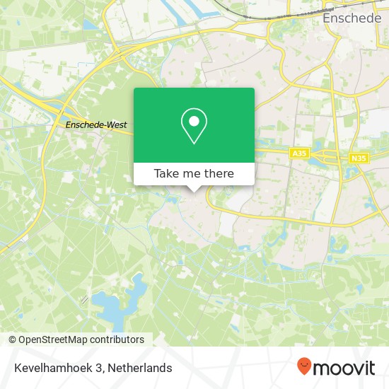 Kevelhamhoek 3, 7546 EL Enschede map