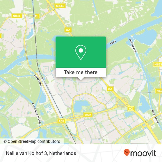 Nellie van Kolhof 3, 5237 BG 's-Hertogenbosch map