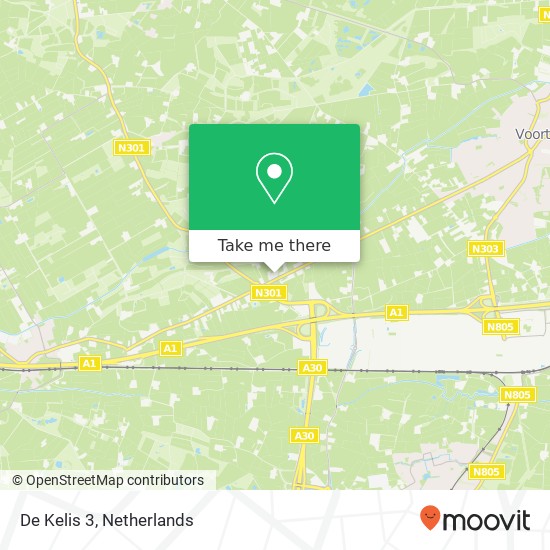 De Kelis 3, 3781 LZ Voorthuizen map