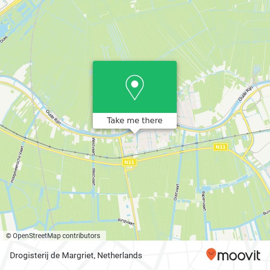 Drogisterij de Margriet, Da Costasingel 6 map