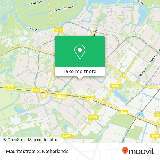 Mauritsstraat 2, 2712 CW Zoetermeer map