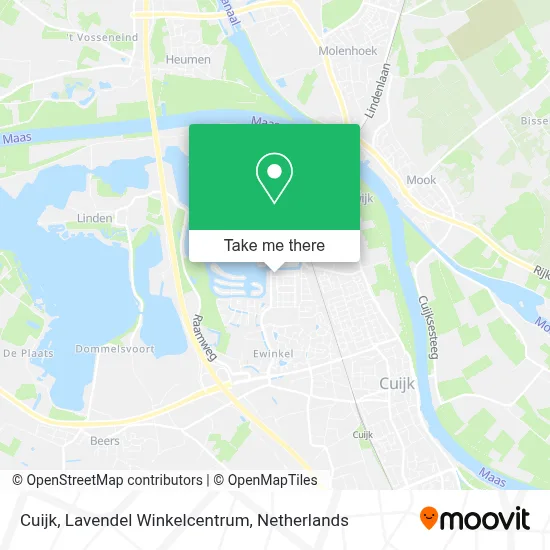 Cuijk, Lavendel Winkelcentrum map