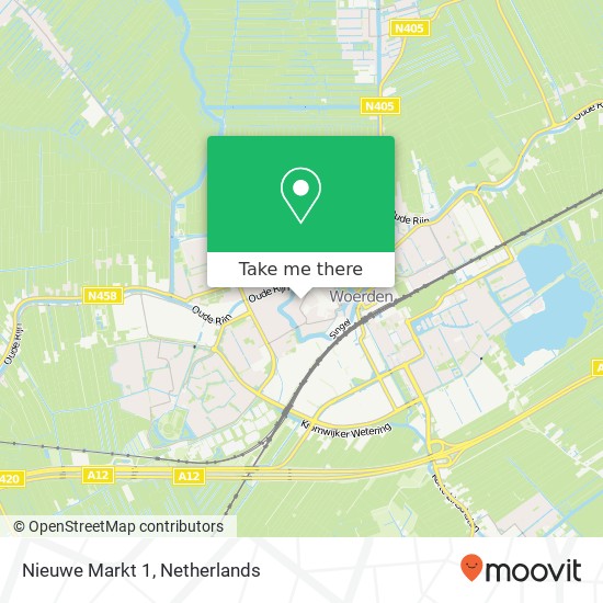 Nieuwe Markt 1, Nieuwe Markt 1, 3441 AN Woerden, Nederland map