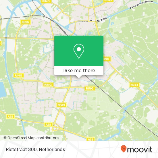 Rietstraat 300, 7606 BX Almelo map