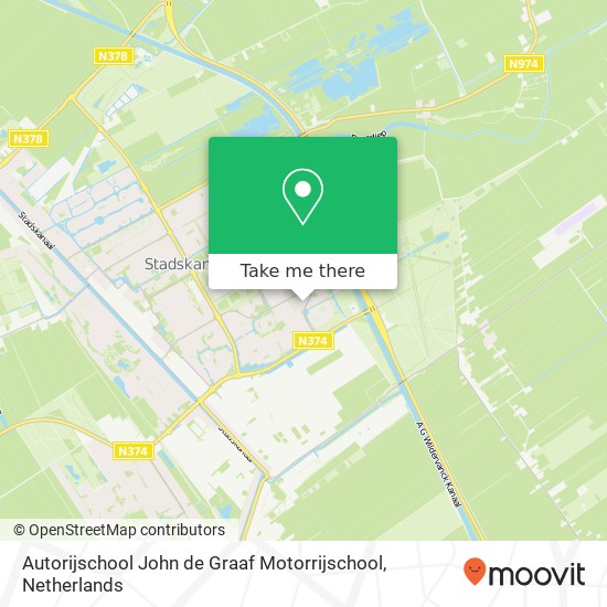 Autorijschool John de Graaf Motorrijschool, Buizerdhorst 16 map