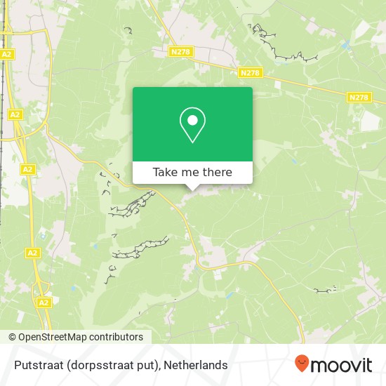 Putstraat (dorpsstraat put), 6251 NB Eckelrade map