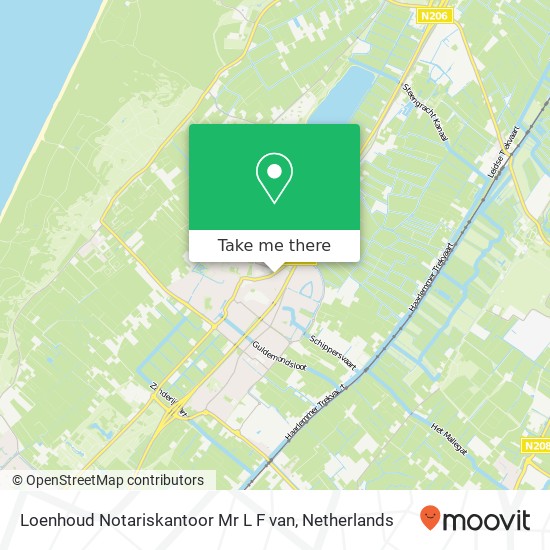 Loenhoud Notariskantoor Mr L F van, Herenweg 22 map