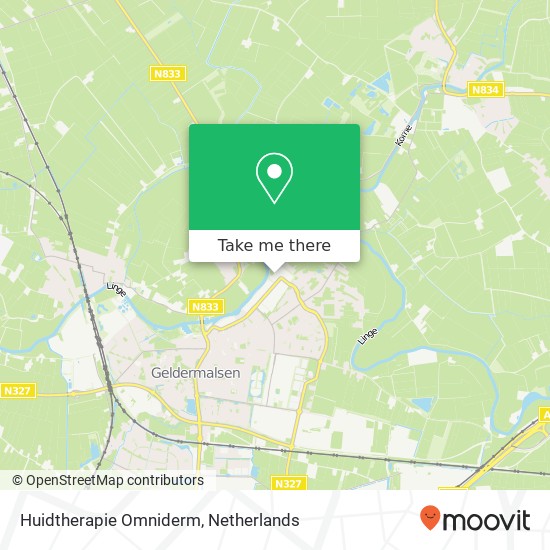 Huidtherapie Omniderm, Rijnstraat 76 map