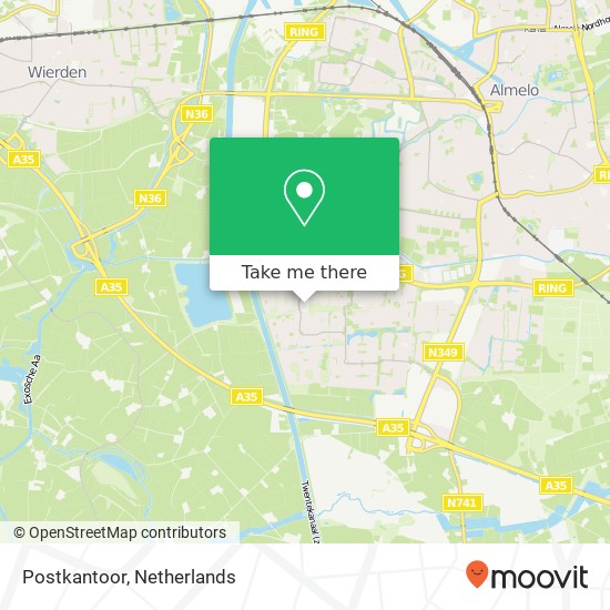 Postkantoor, De Gors map