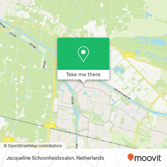 Jacqueline Schoonheidssalon, Milsbeeksingel 27 map