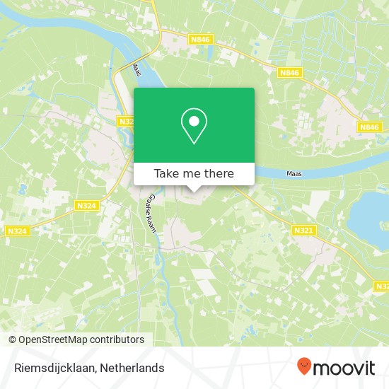 Riemsdijcklaan, 5361 LD Grave Karte