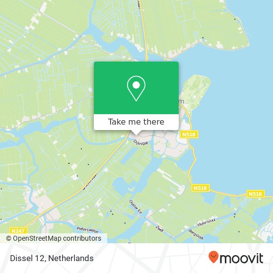 Dissel 12, 1141 ZL Monnickendam map