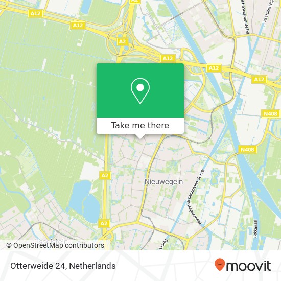 Otterweide 24, 3437 WG Nieuwegein map