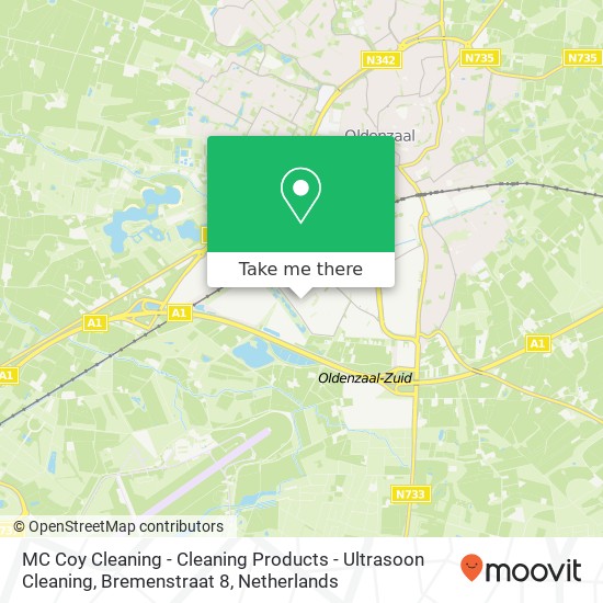 MC Coy Cleaning - Cleaning Products - Ultrasoon Cleaning, Bremenstraat 8 map