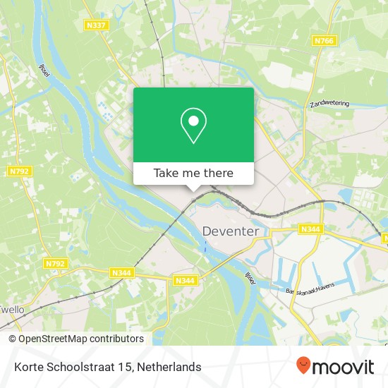 Korte Schoolstraat 15, 7412 VM Deventer map
