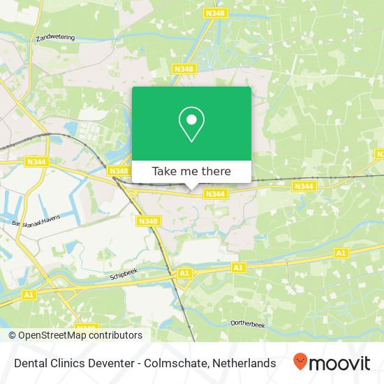 Dental Clinics Deventer - Colmschate, Koggeschip 208 Karte