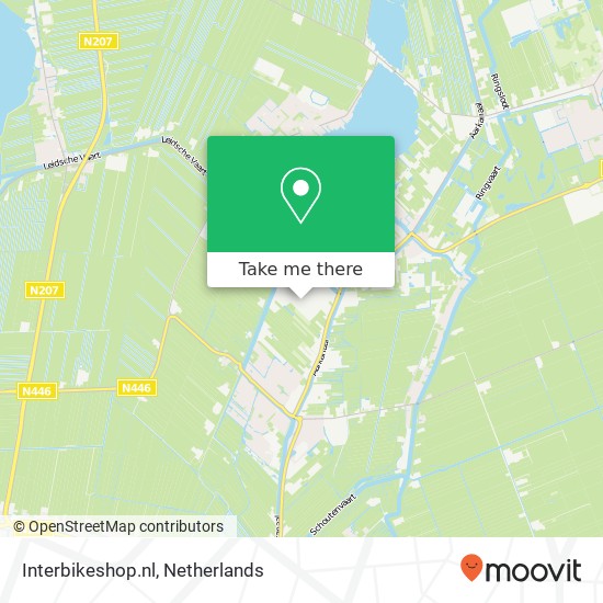 Interbikeshop.nl, Harsweg 9 map