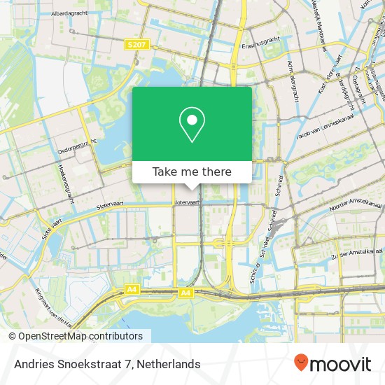 Andries Snoekstraat 7, 1065 TA Amsterdam map