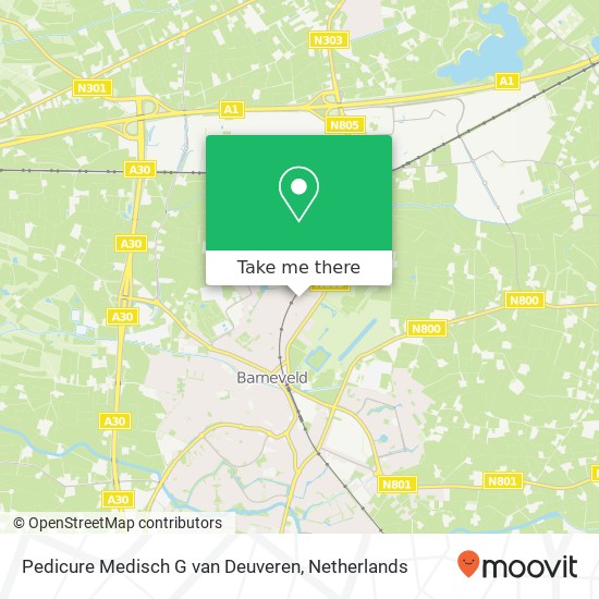 Pedicure Medisch G van Deuveren, Wethouder van Hekezenlaan map