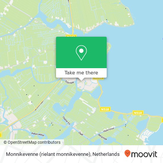 Monnikevenne (rielant monnikevenne), 1141 RG Monnickendam map