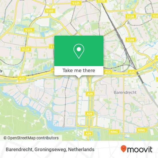 Barendrecht, Groningseweg map