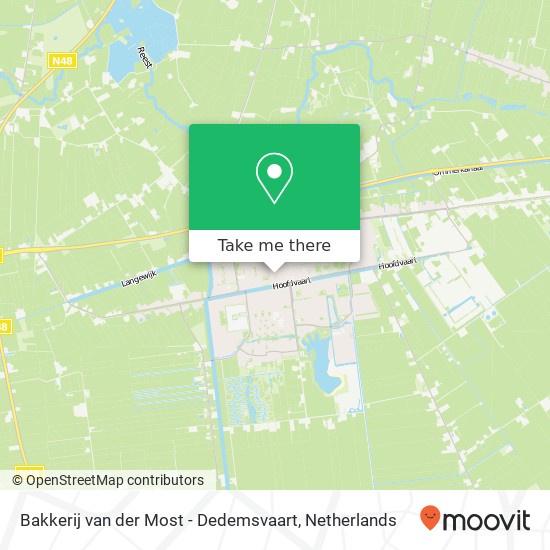 Bakkerij van der Most - Dedemsvaart, Markt 43 Karte