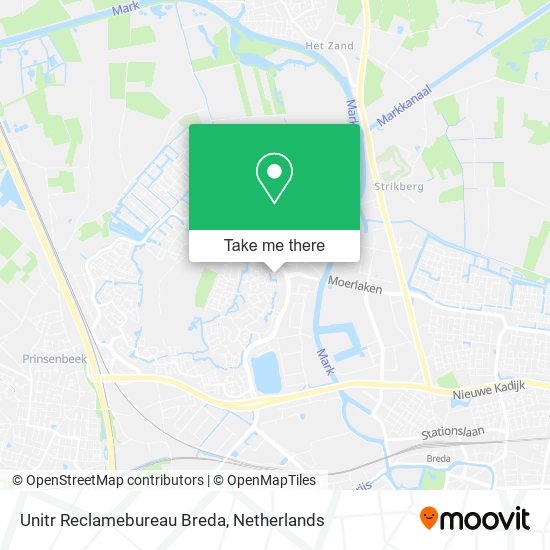 Unitr Reclamebureau Breda map