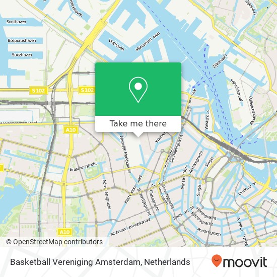 Basketball Vereniging Amsterdam, Van Hogendorpstraat 921 map