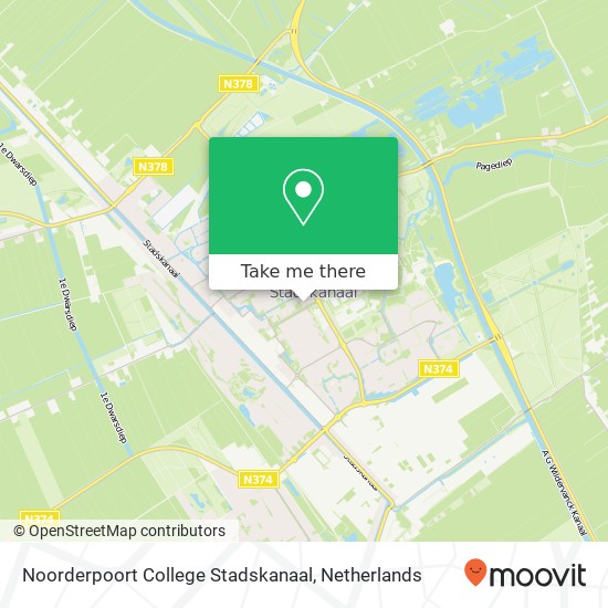 Noorderpoort College Stadskanaal, Frankrijklaan 2 Karte