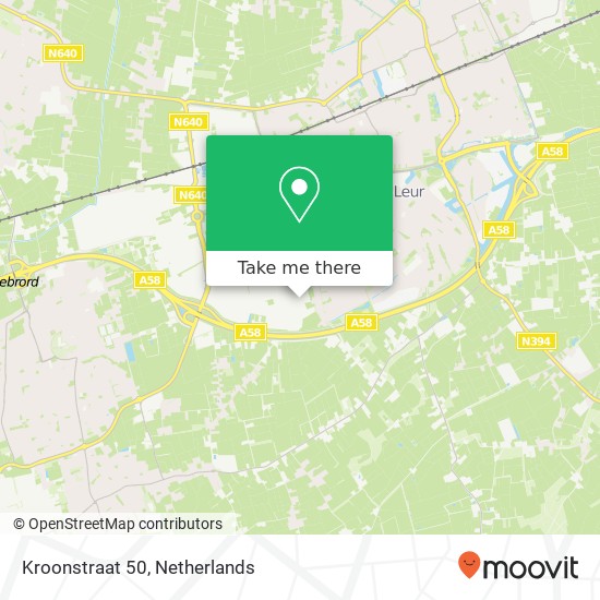 Kroonstraat 50, 4879 AV Etten-Leur Karte