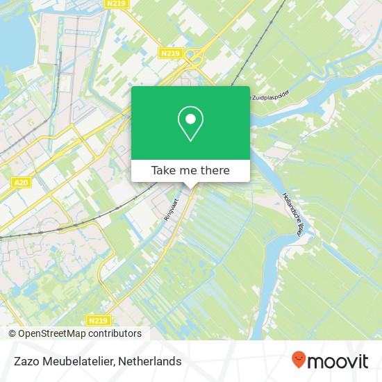 Zazo Meubelatelier, Waterschapsweg 4 map