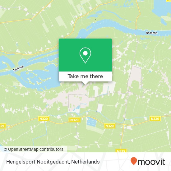 Hengelsport Nooitgedacht, Buitenweg 57 map