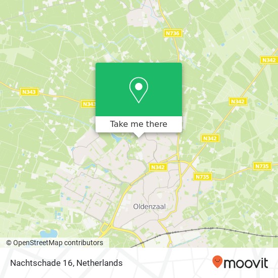 Nachtschade 16, 7577 BN Oldenzaal map