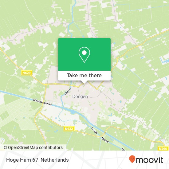 Hoge Ham 67, 5104 JB Dongen map