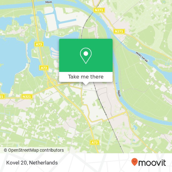 Kovel 20, Kovel 20, 5431 Cuijk, Nederland Karte